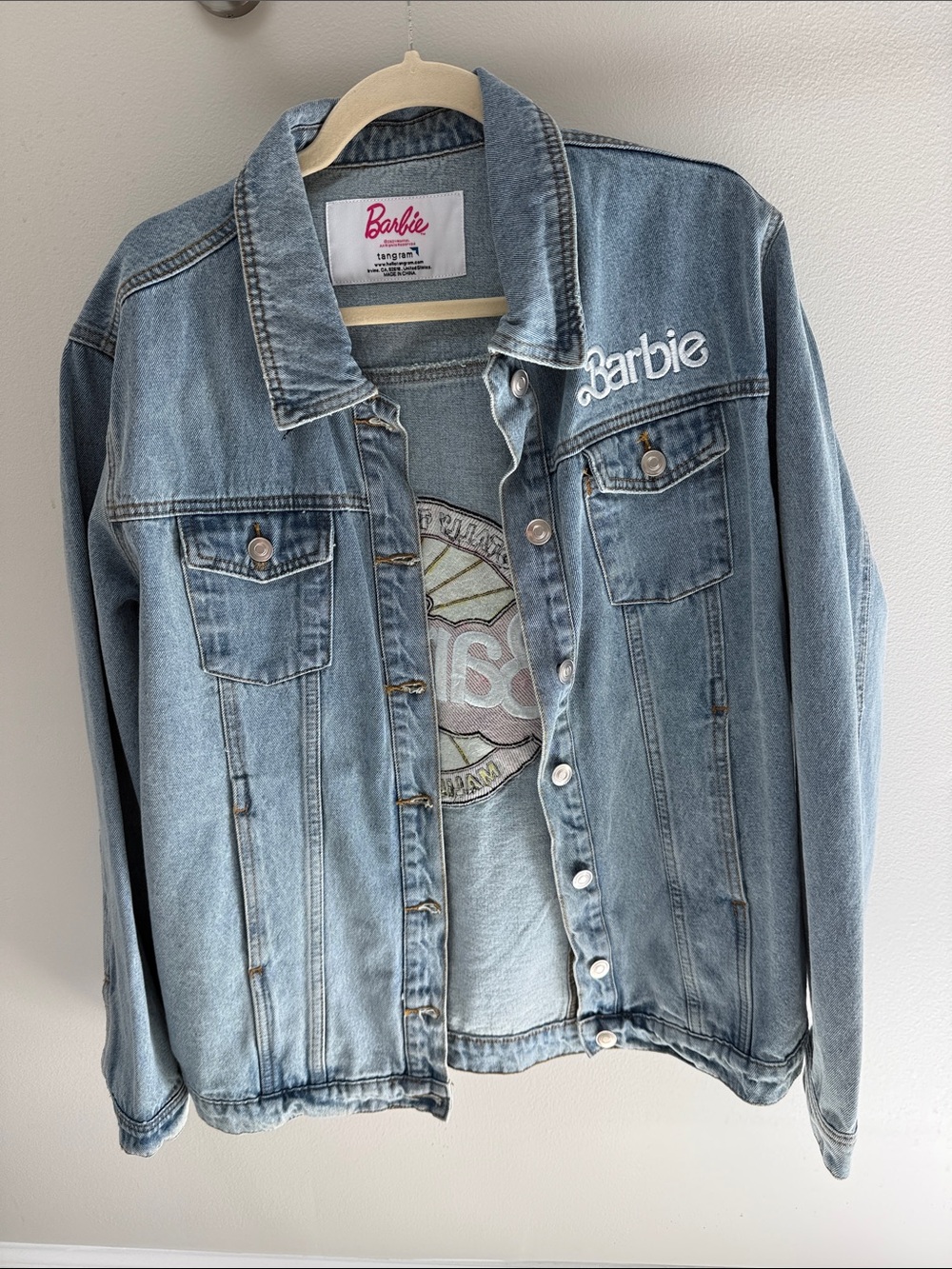 Malibu Barbie Embroidered Denim Jacket